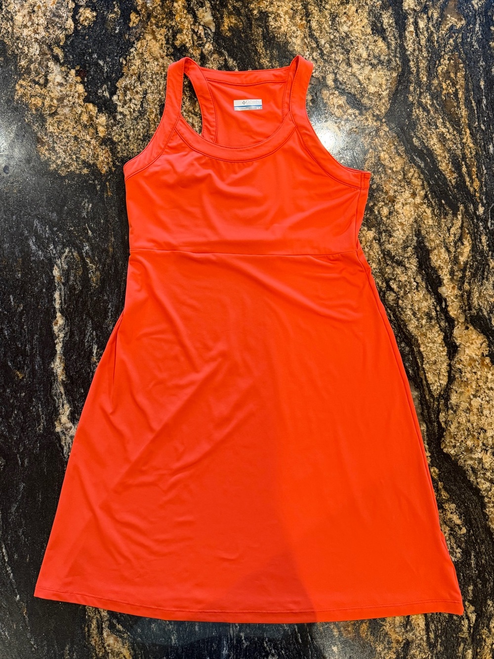Athletic Racerback Women's Dress in Vibrant Coral